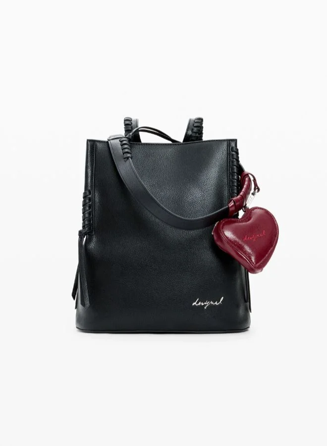 DESIGUAL Medium Backpack With Heart Charm